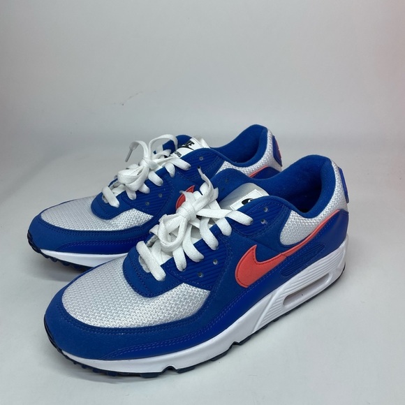 New Men’s Nike Air Max 90 By You ‘Blue/Orange/White’  Size 9 no box CT3621-991 - Picture 4 of 6